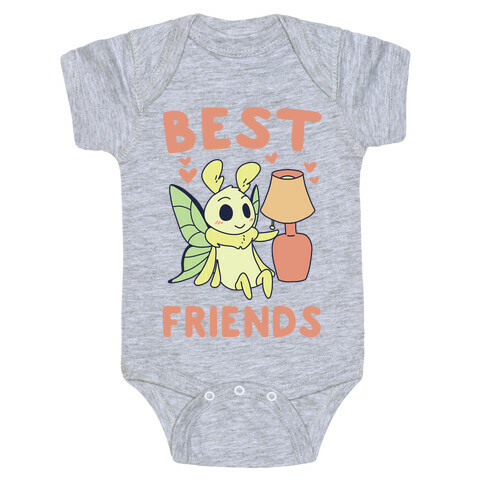 Best Friends - Moth and Lamp  Baby One-Piece