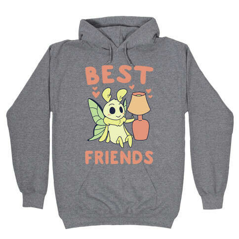 Best Friends - Moth and Lamp  Hooded Sweatshirt