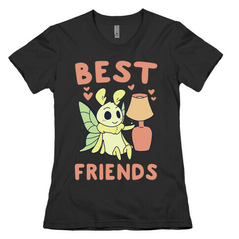 Best Friends - Moth and Lamp  Womens T-Shirt