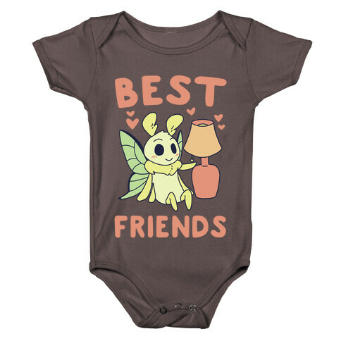 Best Friends - Moth and Lamp  Baby One-Piece