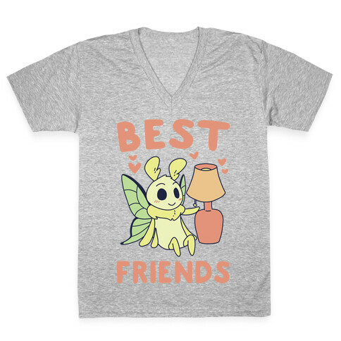 Best Friends - Moth and Lamp  V-Neck Tee Shirt
