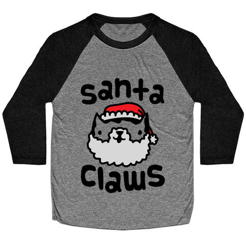 Santa Claws Baseball Tee