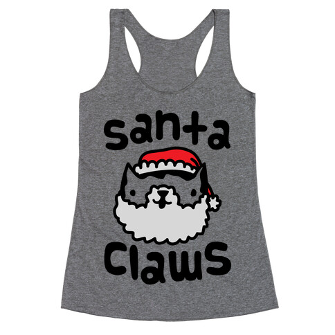 Santa Claws Racerback Tank Top