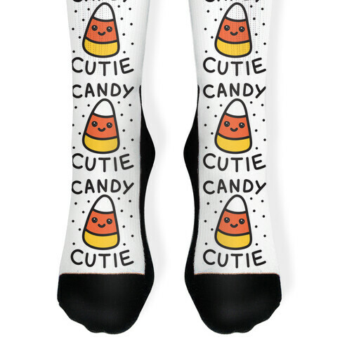 Candy Cutie Candy Corn Sock