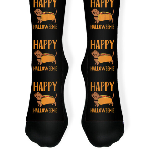 Happy Halloweenie Sock