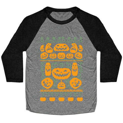 Ugly Pumpkin Sweater Baseball Tee