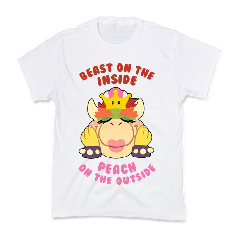 Beast On The Inside, Peach On The Outside Kids T-Shirt