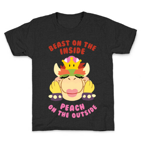 Beast On The Inside, Peach On The Outside Kids T-Shirt