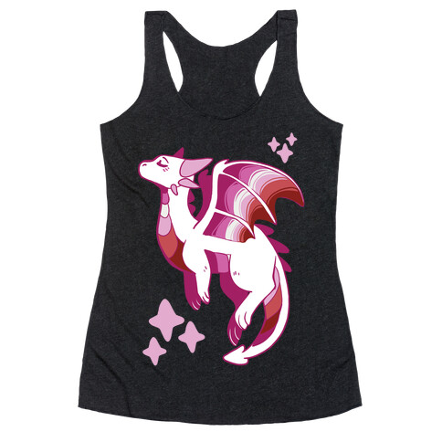 Lesbian Pride Dragon Racerback Tank Top