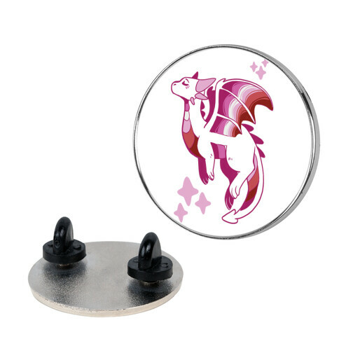 Lesbian Pride Dragon Pin