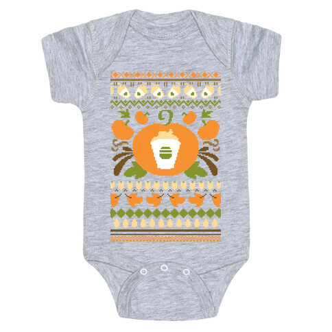 Ugly Pumpkin Spice Sweater Baby One-Piece