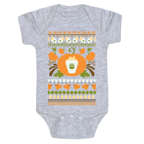 Ugly Pumpkin Spice Sweater Baby One-Piece