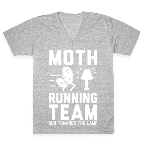 Moth Running Team V-Neck Tee Shirt
