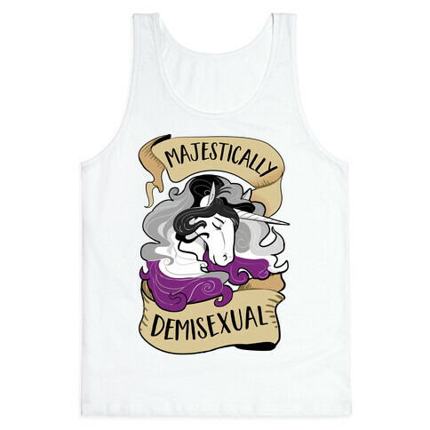 Majestically Demisexual Unicorn Tank Top