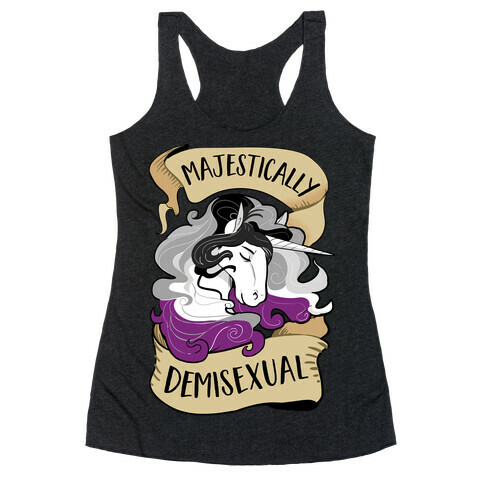 Majestically Demisexual Racerback Tank Top