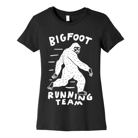 Bigfoot Running Team Womens T-Shirt