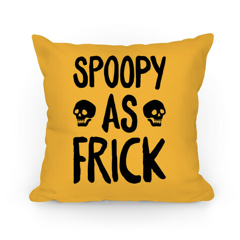 Spoopy As Frick Pillow