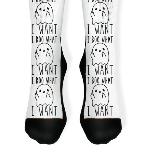 I Boo What I Want Sock