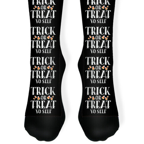 Trick Or Treat Yo Self Sock