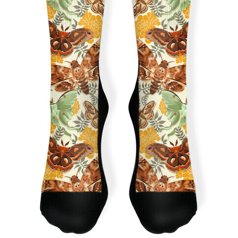 Moths & Marigolds Sock