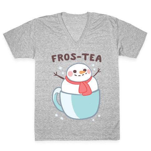 Frosty Fros-tea V-Neck Tee Shirt