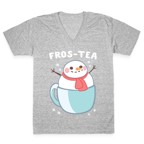 Frosty Fros-tea V-Neck Tee Shirt