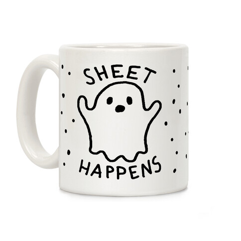 Sheet Happens Ghost Coffee Mug