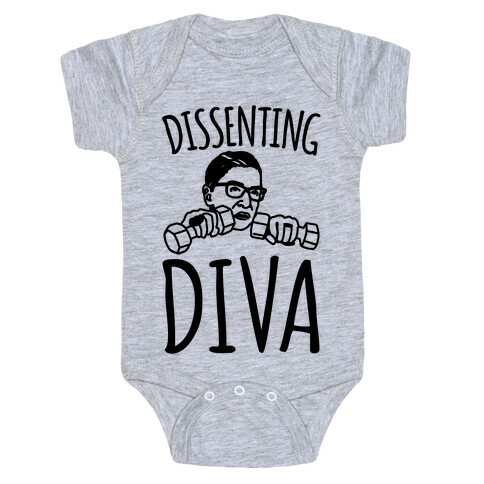 Dissenting Diva RBG Parody Baby One-Piece