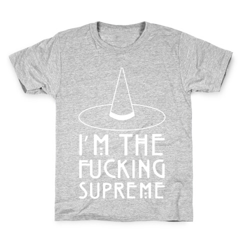 I'm The F***ing Supreme Parody White Print Kids T-Shirt