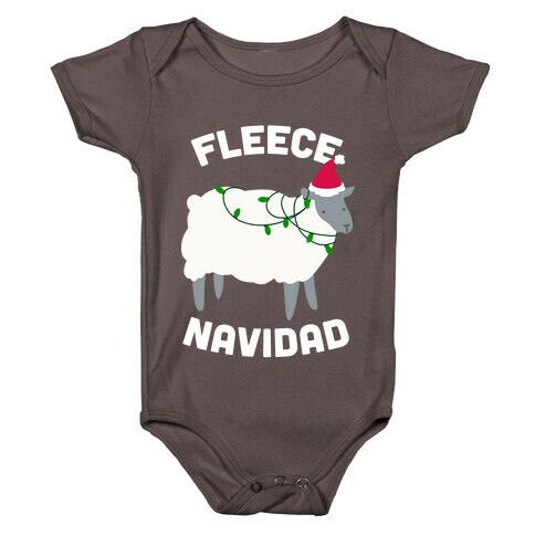 Fleece Navidad Baby One-Piece