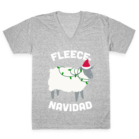 Fleece Navidad V-Neck Tee Shirt