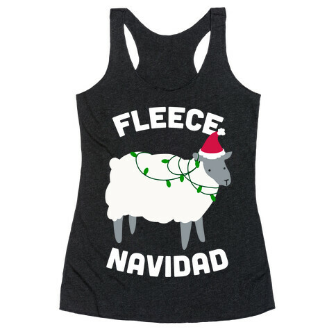 Fleece Navidad Racerback Tank Top