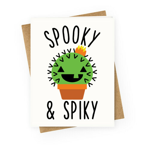 Spooky and Spiky Greeting Card