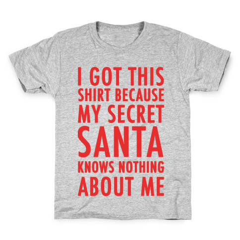 Secret Santa Shirt Kids T-Shirt