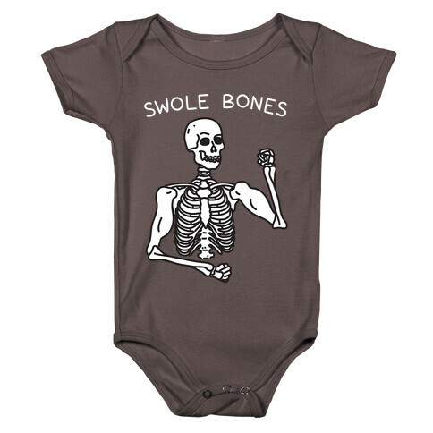 Swole Bones Skeleton Baby One-Piece