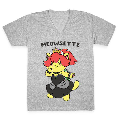 Meowsette V-Neck Tee Shirt