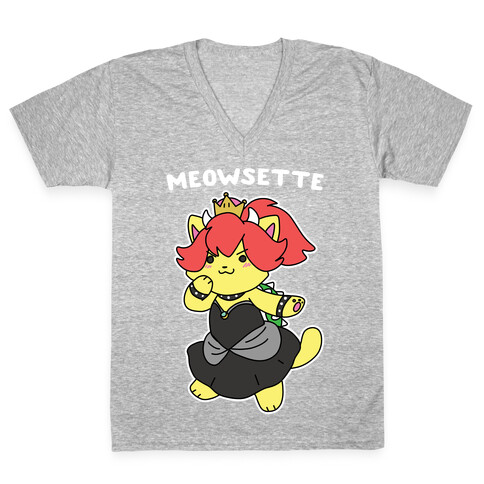 Meowsette V-Neck Tee Shirt