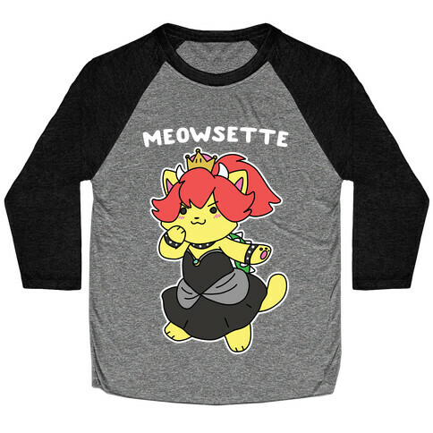 Meowsette Baseball Tee