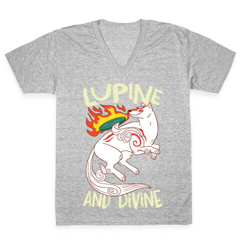 Lupine and Divine  V-Neck Tee Shirt
