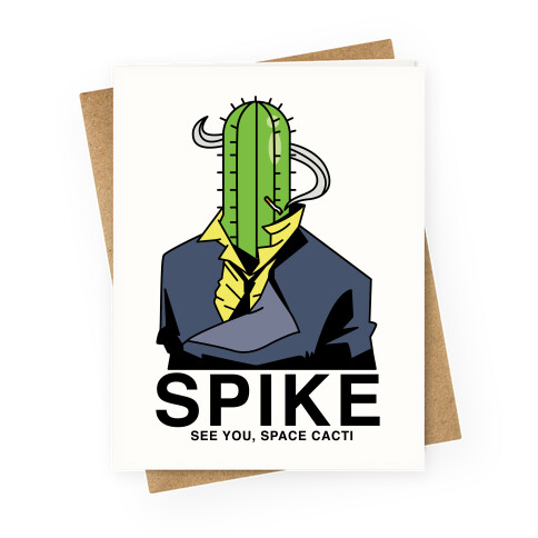 Spike Cactus Cowboy Bebop Greeting Card