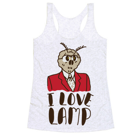 Moth Loves Lamp  Racerback Tank Top