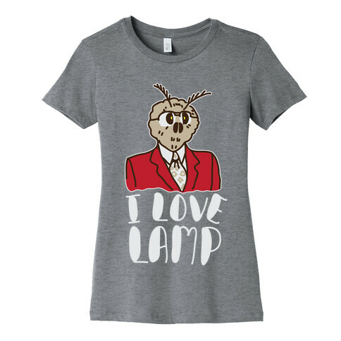 Moth Loves Lamp  Womens T-Shirt