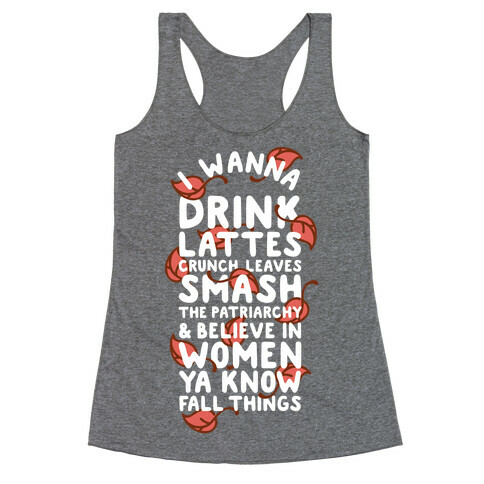 Ya Know Fall Things Racerback Tank Top