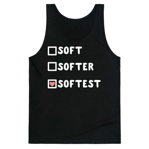 Soft Softer Softest Check list Tank Top