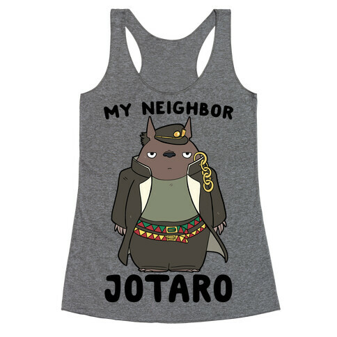 My Neighbor Jotaro Racerback Tank Top