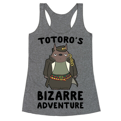 Totoro's Bizarre Adventure  Racerback Tank Top