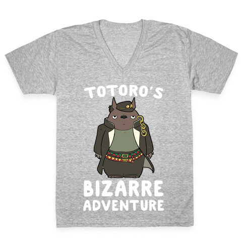 Totoro's Bizarre Adventure  V-Neck Tee Shirt