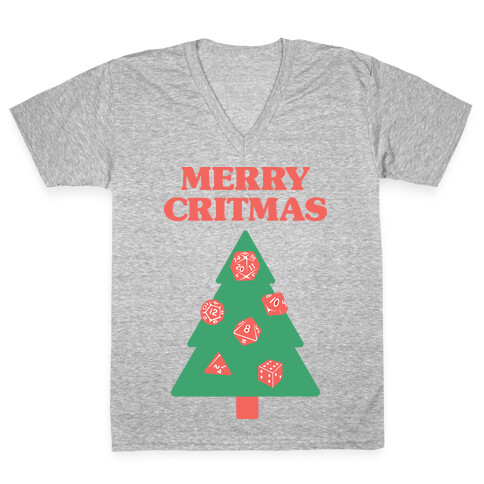 Merry Critmas V-Neck Tee Shirt