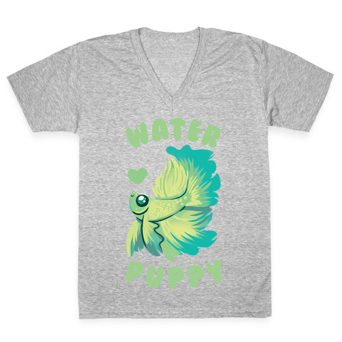 Water Puppy! V-Neck Tee Shirt