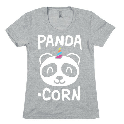 Panda-Corn Womens T-Shirt